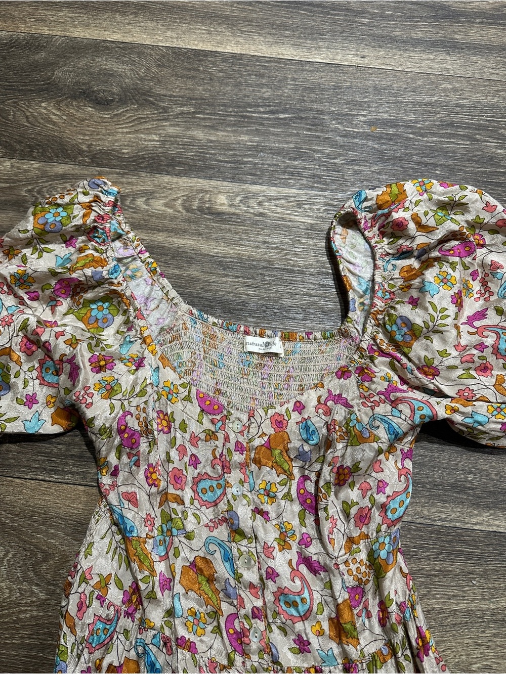 Natural Life Floral Button Down Maxi Dress - Picture 6 of 7